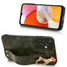 For Samsung Galaxy A15 4G Wristband Leather Back Phone Case(Green) - 3