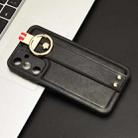 For Samsung Galaxy A25 5G Wristband Leather Back Phone Case(Black) - 2