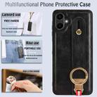 For Samsung Galaxy A06 4G Wristband Leather Back Phone Case(Black) - 3
