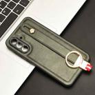For Samsung Galaxy A36 5G Wristband Leather Back Phone Case(Green) - 2