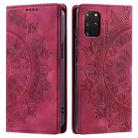 For Samsung Galaxy S20+ Totem Embossed Magnetic Leather Phone Case(Red) - 1