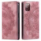 For Samsung Galaxy S20 FE 4G / 5G Totem Embossed Magnetic Leather Phone Case(Rose Gold) - 1