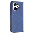 For Infinix Hot 30 Magnetic Buckle Rhombus Texture Leather Phone Case(Blue) - 3