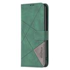 For Infinix Hot 30 Magnetic Buckle Rhombus Texture Leather Phone Case(Green) - 2