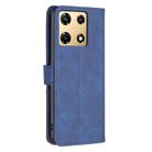 For Infinix Note 30 Pro Magnetic Buckle Rhombus Texture Leather Phone Case(Blue) - 3