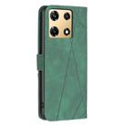 For Infinix Note 30 Pro Magnetic Buckle Rhombus Texture Leather Phone Case(Green) - 3