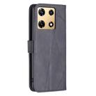 For Infinix Note 30 Pro Magnetic Buckle Rhombus Texture Leather Phone Case(Black) - 3