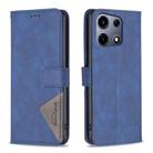 For Infinix Note 30 VIP Magnetic Buckle Rhombus Texture Leather Phone Case(Blue) - 1