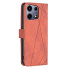 For Infinix Note 30 VIP Magnetic Buckle Rhombus Texture Leather Phone Case(Brown) - 3