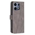 For Infinix Note 30 VIP Magnetic Buckle Rhombus Texture Leather Phone Case(Grey) - 3