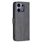 For Infinix Note 30 VIP Magnetic Buckle Rhombus Texture Leather Phone Case(Black) - 3