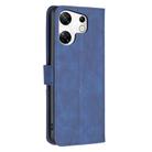 For Infinix Zero 30 4G Magnetic Buckle Rhombus Texture Leather Phone Case(Blue) - 3