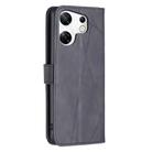 For Infinix Zero 30 4G Magnetic Buckle Rhombus Texture Leather Phone Case(Black) - 3