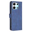 For Infinix Zero 30 5G Magnetic Buckle Rhombus Texture Leather Phone Case(Blue) - 3