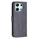 For Infinix Zero 30 5G Magnetic Buckle Rhombus Texture Leather Phone Case(Black) - 3