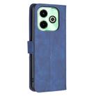 For Infinix Hot 40/40 Pro Magnetic Buckle Rhombus Texture Leather Phone Case(Blue) - 3