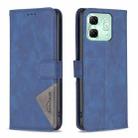 For Infinix Smart 9 / Hot 50i Magnetic Buckle Rhombus Texture Leather Phone Case(Blue) - 1