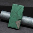 For Infinix Smart 9 / Hot 50i Magnetic Buckle Rhombus Texture Leather Phone Case(Green) - 2