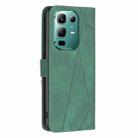For Infinix Note 50X 5G Magnetic Buckle Rhombus Texture Leather Phone Case(Green) - 3