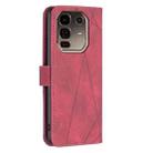 For Infinix Note 50 Pro+ 5G Magnetic Buckle Rhombus Texture Leather Phone Case(Red) - 3