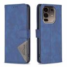 For Infinix Note 50 Pro+ 5G Magnetic Buckle Rhombus Texture Leather Phone Case(Blue) - 1