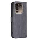 For Infinix Note 50 Pro+ 5G Magnetic Buckle Rhombus Texture Leather Phone Case(Black) - 3