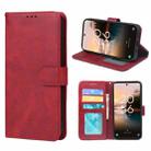 For TCL 40 NXTpaper 4G Leather Phone Case(Red) - 1