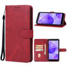 For TCL 502 Leather Phone Case(Red) - 1