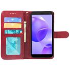 For TCL 502 Leather Phone Case(Red) - 3