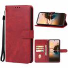 For TCL 50 5G Leather Phone Case(Red) - 1