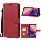 For TCL 501 Leather Phone Case(Red) - 1