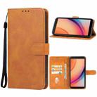 For TCL K11 Leather Phone Case(Brown) - 1