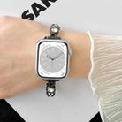 For Apple Watch 42mm Diamond Hearts Metal Chain Watch Band(Starlight) - 3