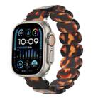 For Apple Watch Ultra 2 49mm Stretch Rope Resin Watch Band(Tortoiseshell) - 1