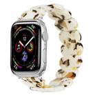 For Apple Watch Series 9 45mm Stretch Rope Resin Watch Band(Nougat) - 1