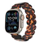 For Apple Watch Ultra 49mm Stretch Rope Resin Watch Band(Tortoiseshell) - 1