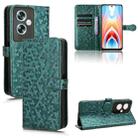 For OPPO A79 5G Global / A2 Honeycomb Dot Texture Leather Phone Case(Green) - 1