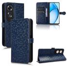 For OPPO A60 4G Honeycomb Dot Texture Leather Phone Case(Blue) - 1