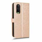 For OPPO K12x 5G Honeycomb Dot Texture Leather Phone Case(Gold) - 3