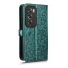 For OPPO Reno12 5G Global Honeycomb Dot Texture Leather Phone Case(Green) - 3