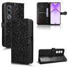 For OPPO A3 Pro India Honeycomb Dot Texture Leather Phone Case(Black) - 1