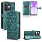 For OPPO A3x 5G India Honeycomb Dot Texture Leather Phone Case(Green) - 1