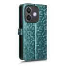 For OPPO A3x 5G India Honeycomb Dot Texture Leather Phone Case(Green) - 3