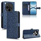 For OPPO Find X8 Honeycomb Dot Texture Leather Phone Case(Blue) - 1