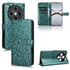 For OPPO Find X8 Pro Honeycomb Dot Texture Leather Phone Case(Green) - 1