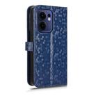 For OPPO Reno13 F 4G / 5G Honeycomb Dot Texture Leather Phone Case(Blue) - 3