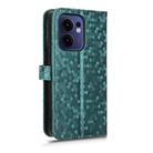 For OPPO Reno13 F 4G / 5G Honeycomb Dot Texture Leather Phone Case(Green) - 3