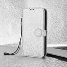 For OPPO Reno13 F 4G / 5G Honeycomb Dot Texture Leather Phone Case(Silver) - 2