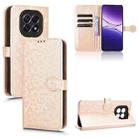 For OPPO F29 5G Honeycomb Dot Texture Leather Phone Case(Gold) - 1