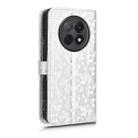 For OPPO F29 Pro 5G Honeycomb Dot Texture Leather Phone Case(Silver) - 3
